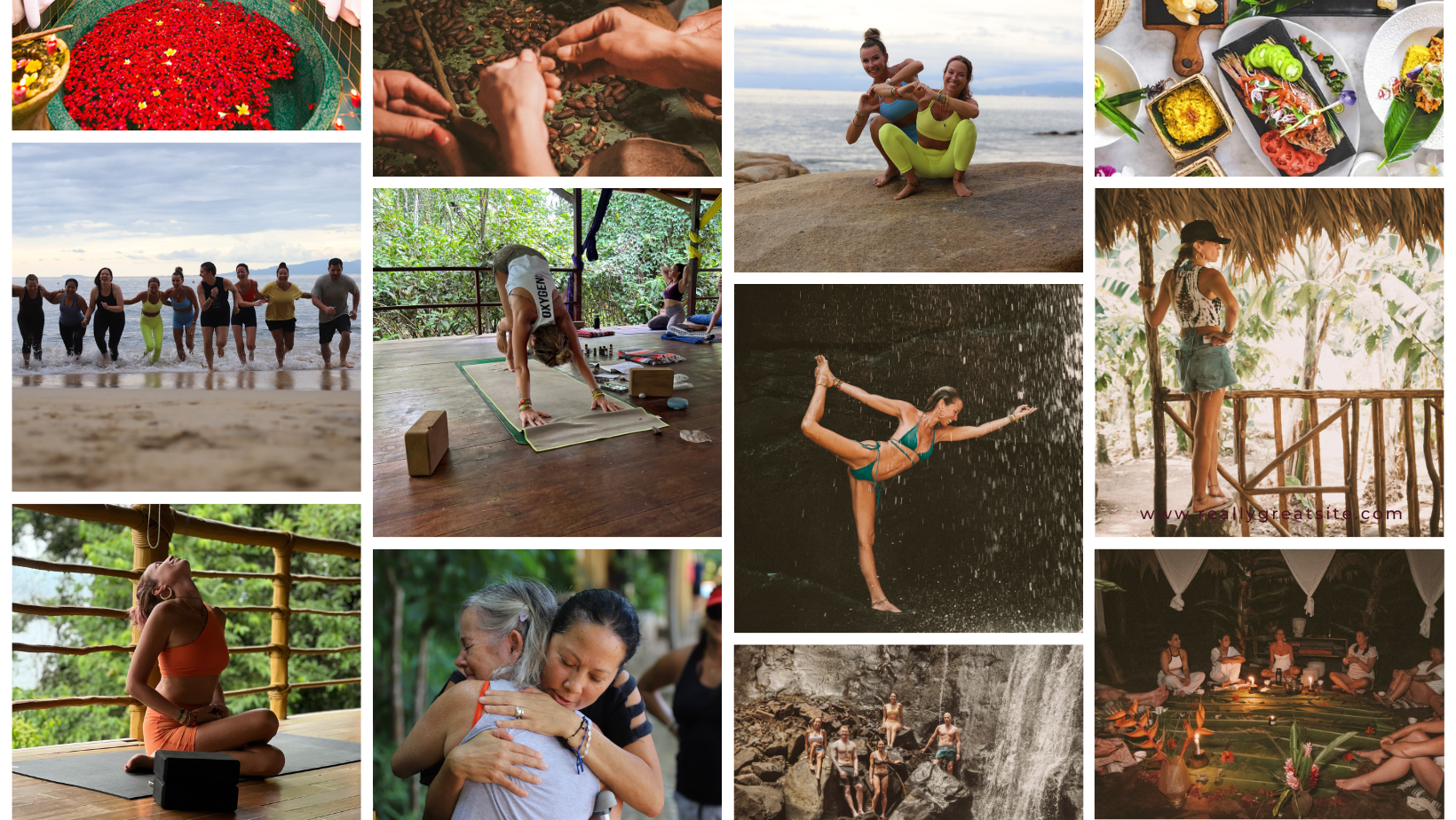 Beige Gray Minimalist Aesthetic Photo Collage Facebook Cover